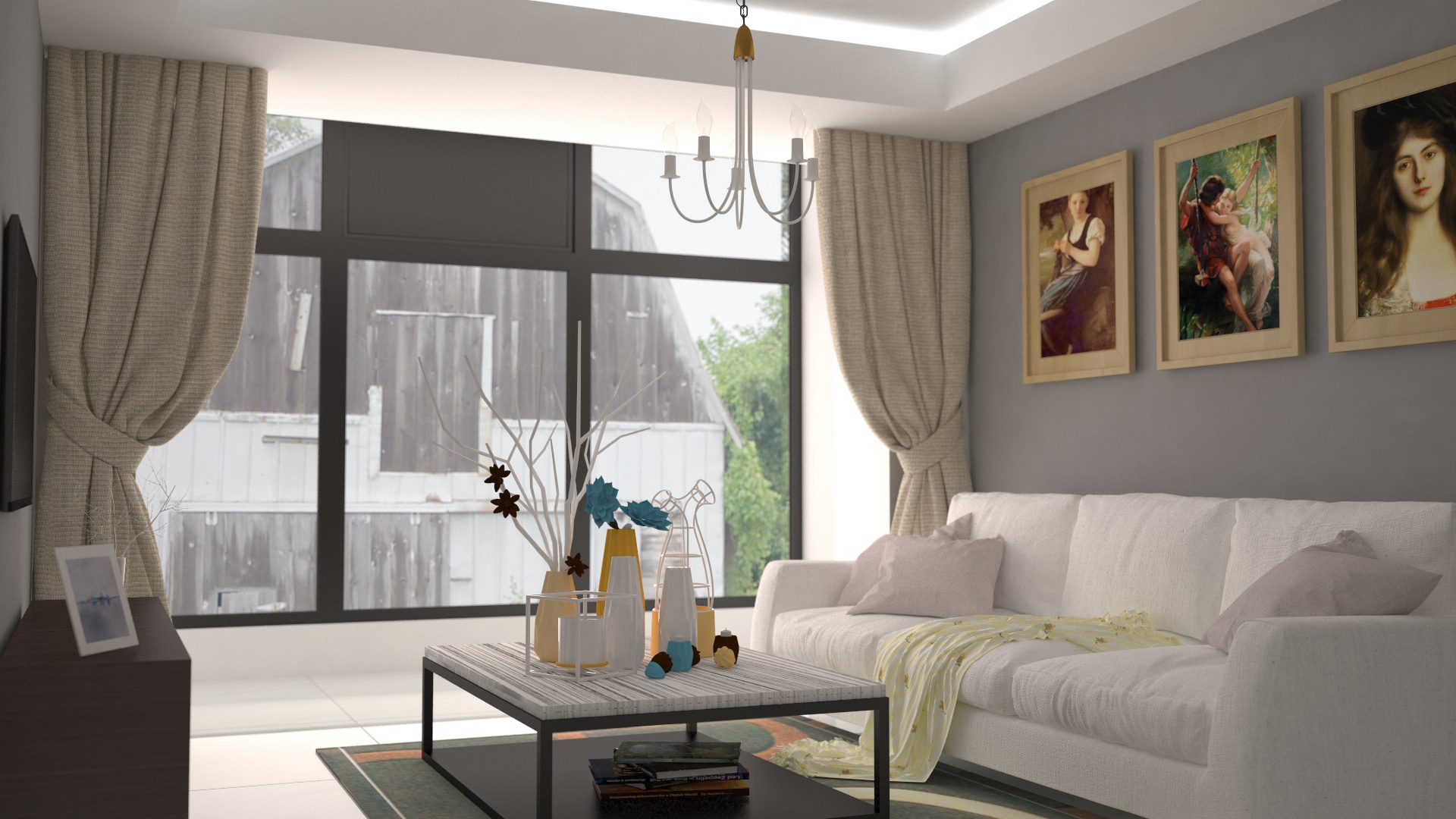 客厅 - C4D之家 - 1920*1080 最小细分3