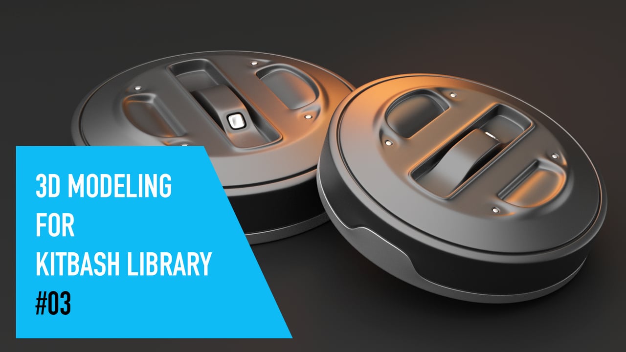 C4D多边形建模教程03 Cinema 4D 3D Modeling For Kitbash Library