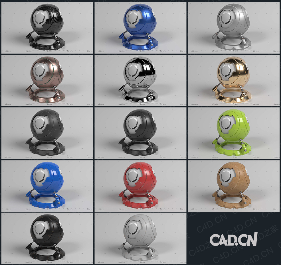 14个C4D Cycles渲染器材质合集 Cycles Materials - C4D之家 - 未命名-1.jpg
