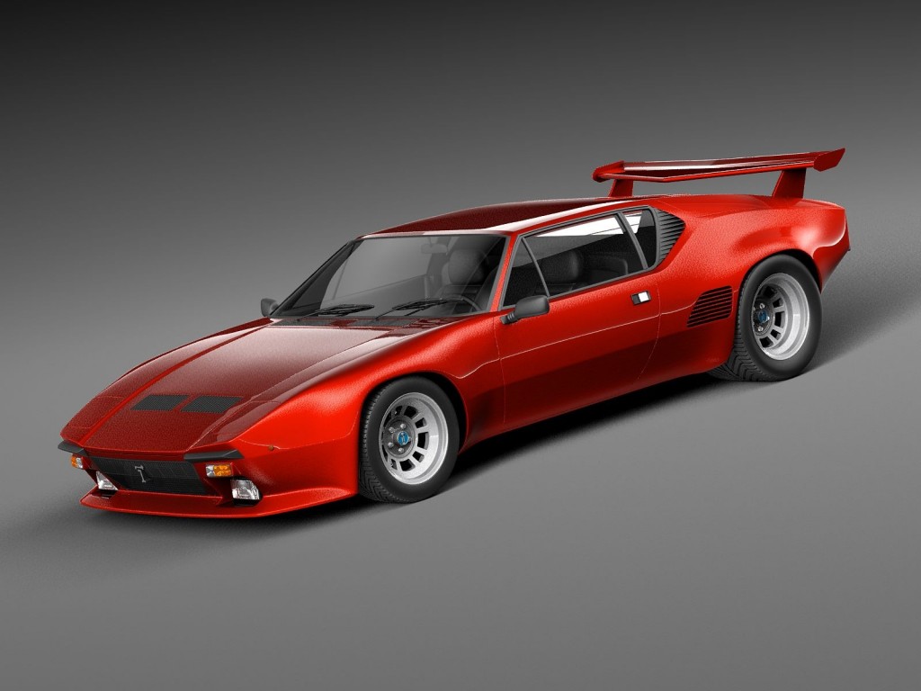 意大利跑车C4D模型 De Tomaso Pantera GTS 1971 - 1991 - 3D Model