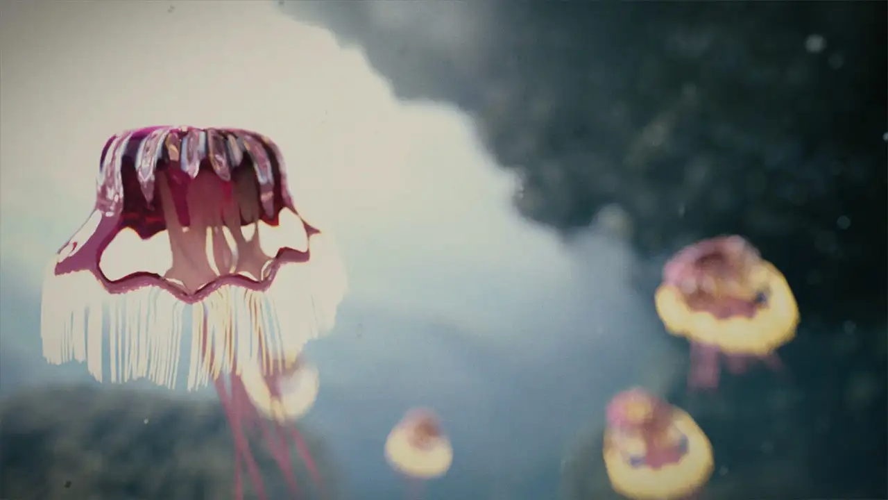 C4D水母游走动画工程文件 JELLYFISH ANIMATION