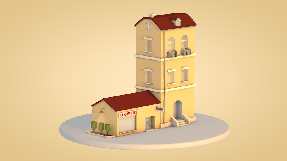 卡通房子C4D模型 Cartoon house - C4D之家 - cinema4d_ 2017-06-03 18.44.42.jpg