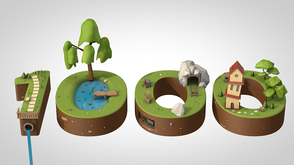 C4D卡通场景动画工程 Cartoon scene animation - C4D之家 - 1000-subscribers-frontal.jpg