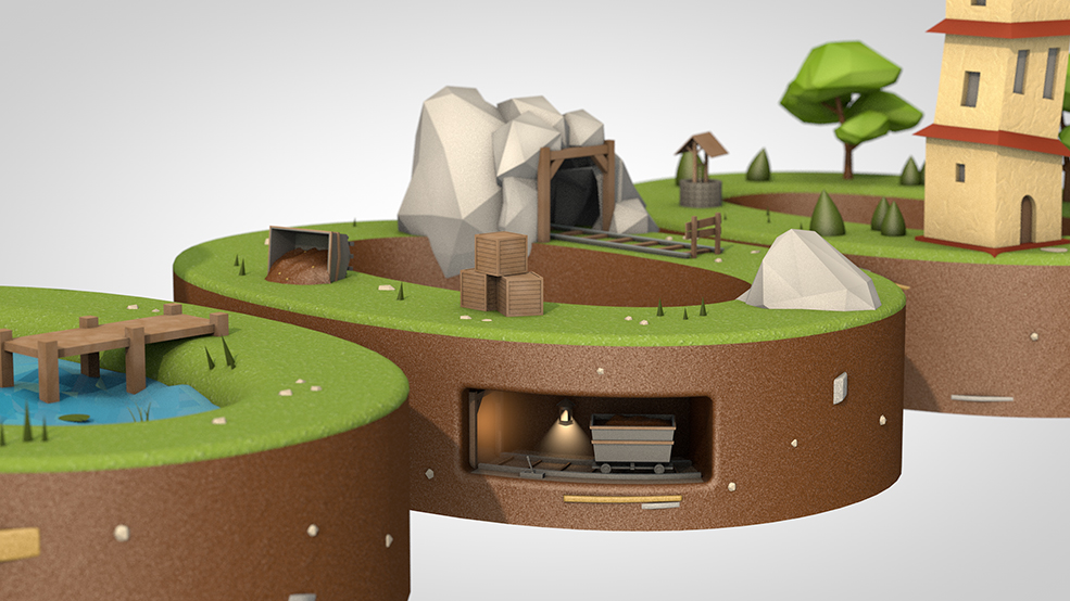 C4D卡通场景动画工程 Cartoon scene animation - C4D之家 - 1000-subscribers-zoommine.jpg