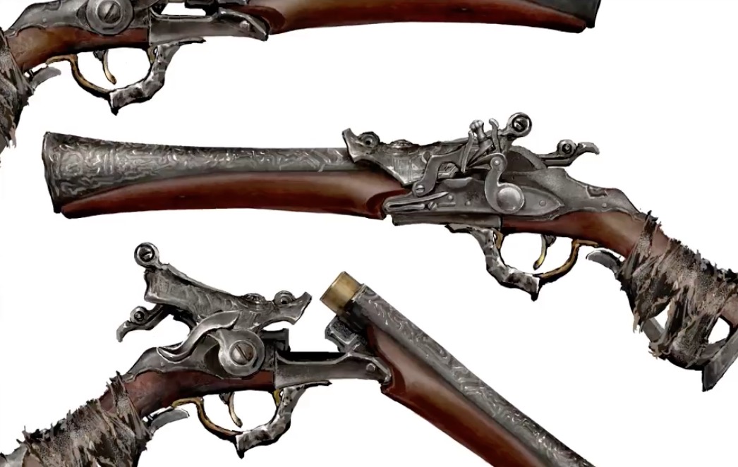 C4D欧式复古枪支建模视频教程 Gun modeling