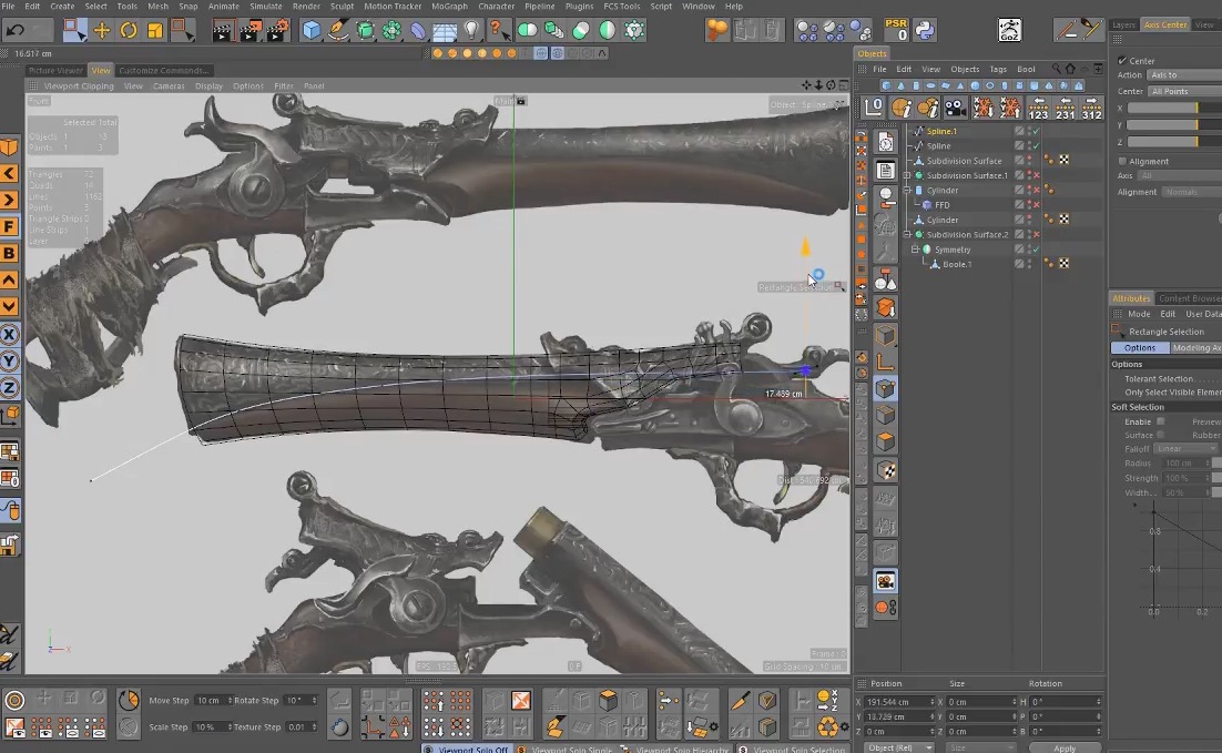 C4D欧式复古枪支建模视频教程 Gun modeling - C4D之家 - cinema4d_ 2017-06-04 09.41.40.jpg
