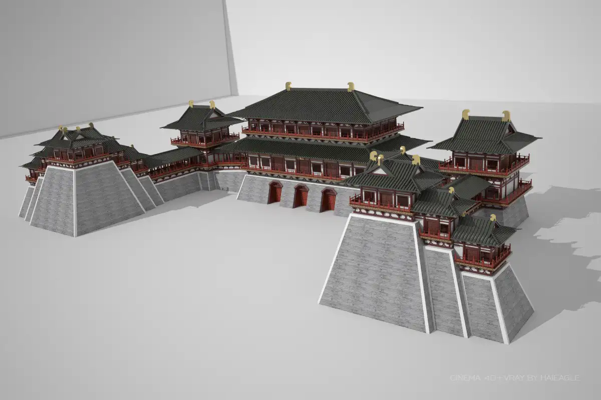 应天门建筑复原 - C4D之家 - 应天门.jpg
