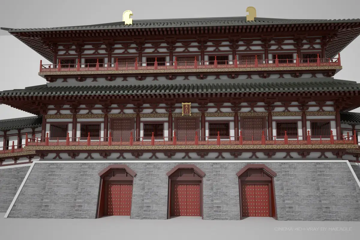 应天门建筑复原 - C4D之家 - 应天门2.jpg