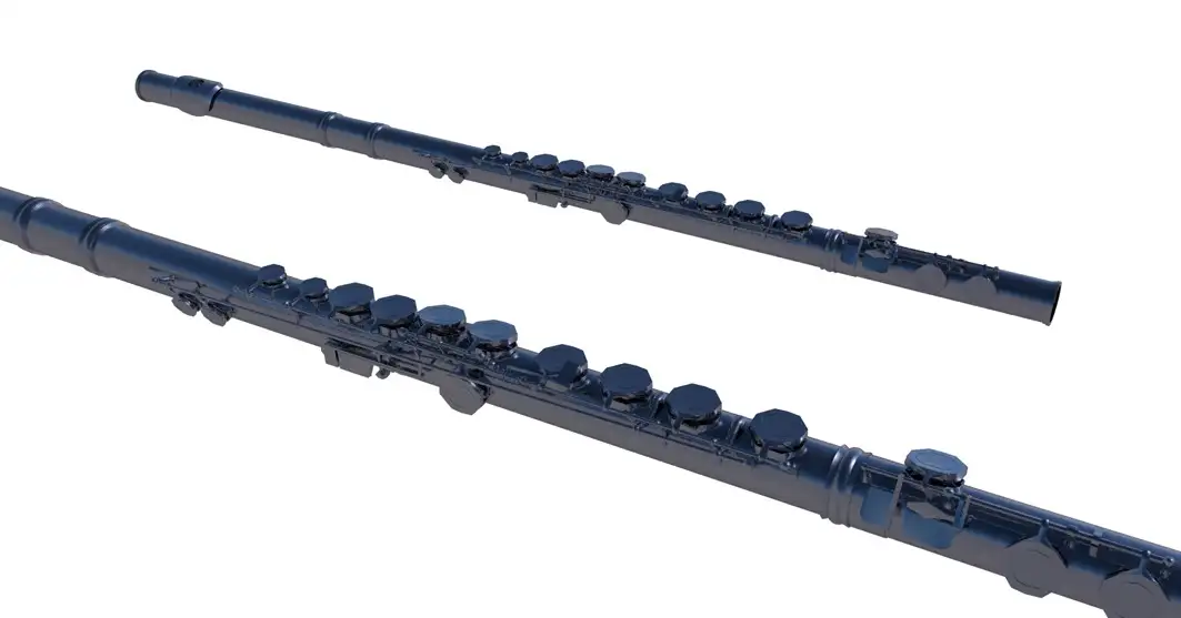 C4D乐器模型：长笛 C4D Flute Instrument Model - C4D之家 - cinema4d_ 2017-06-08 21.14.08.jpg