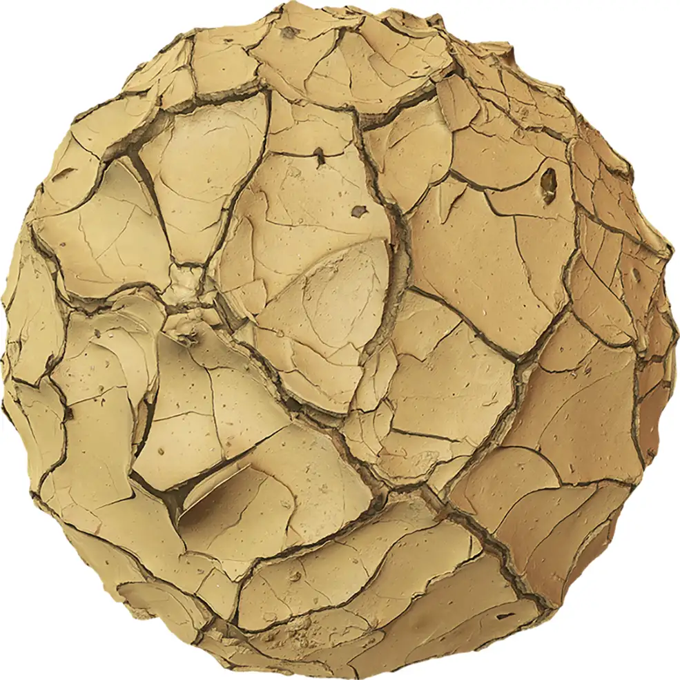 干旱开裂的土地高清贴图（含凹凸贴图+法线贴图）Soil Clay
