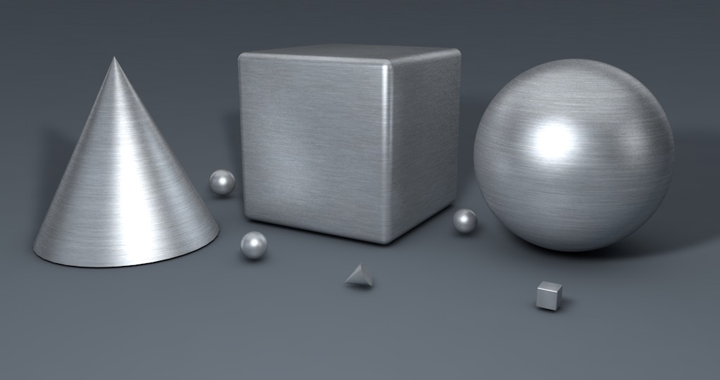 C4D金属银 拉丝银材质 Silver