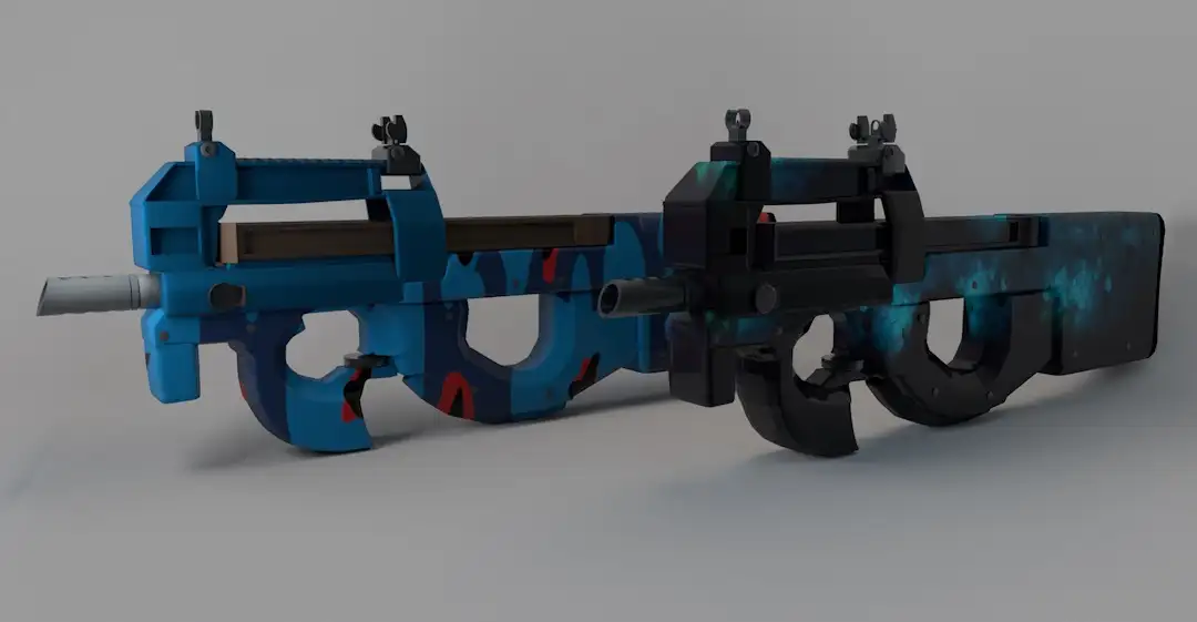 P90冲锋枪C4D模型 Submachine gun