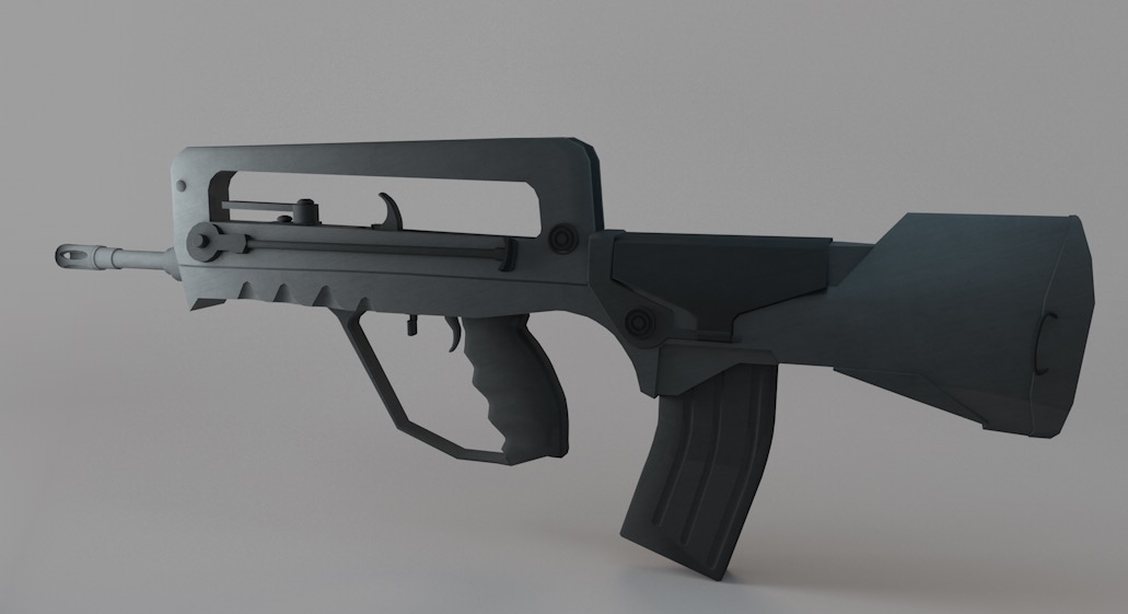法国军队制式轻武器 FAMAS自动步枪C4D模型 - C4D之家 - cinema4d_ 2017-06-16 23.42.31.jpg