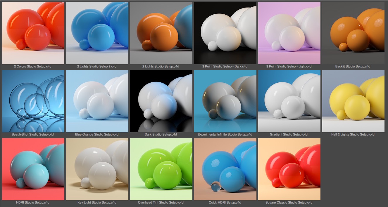 C4D Octane产品灯光环境预设工具 Octane Studio Tools