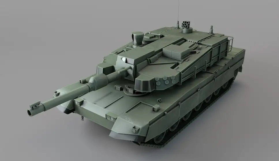坦克模型 韩国K2“黑豹”主战坦克C4D模型 K2 Black Panther Main Battle Tank