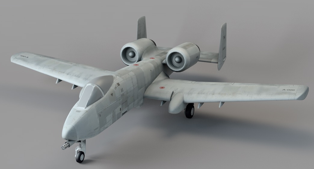 美军疣猪攻击机 费尔柴尔德A-10“雷电Ⅱ”攻击机C4D模型 - C4D之家 - cinema4d_ 2017-06-18 22.08.05.jpg