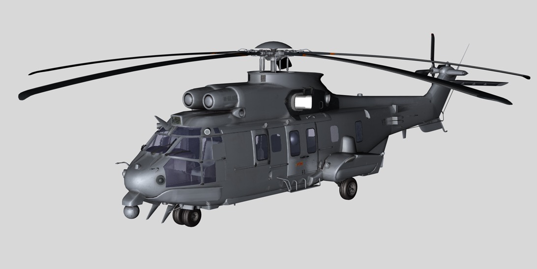 欧洲直升机 军用直升机C4D模型 Eurocopter - C4D之家 - cinema4d_ 2017-06-20 14.45.22.jpg