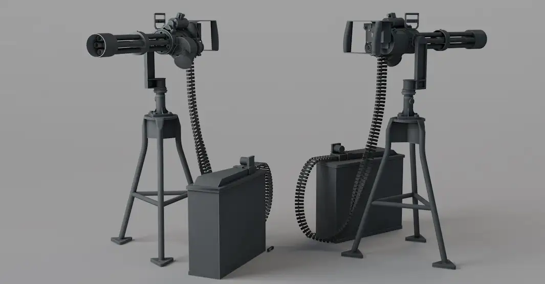 重机枪C4D模型 M136