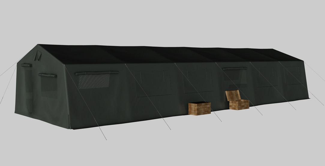 军用野战帐篷C4D模型 Tent