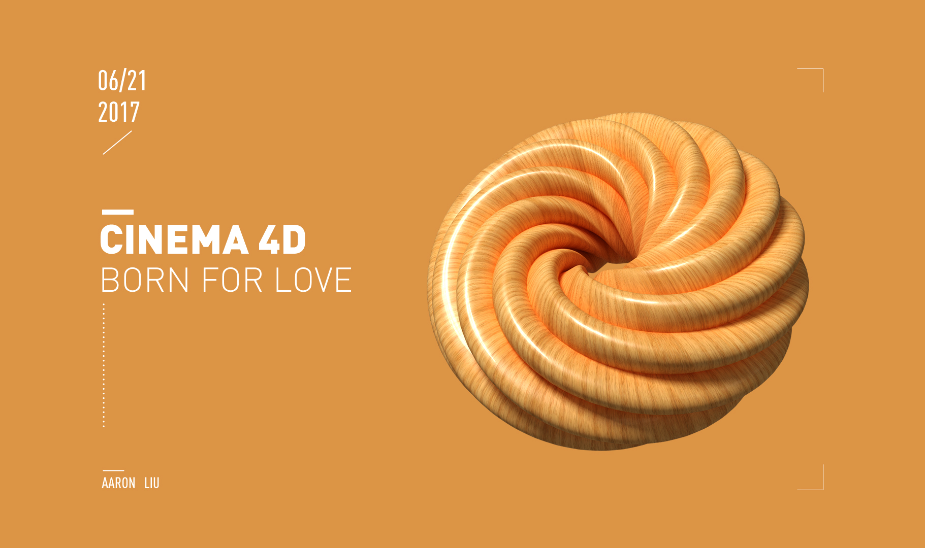 甜甜圈，自己学习练习 - C4D之家 - C4D木头.jpg