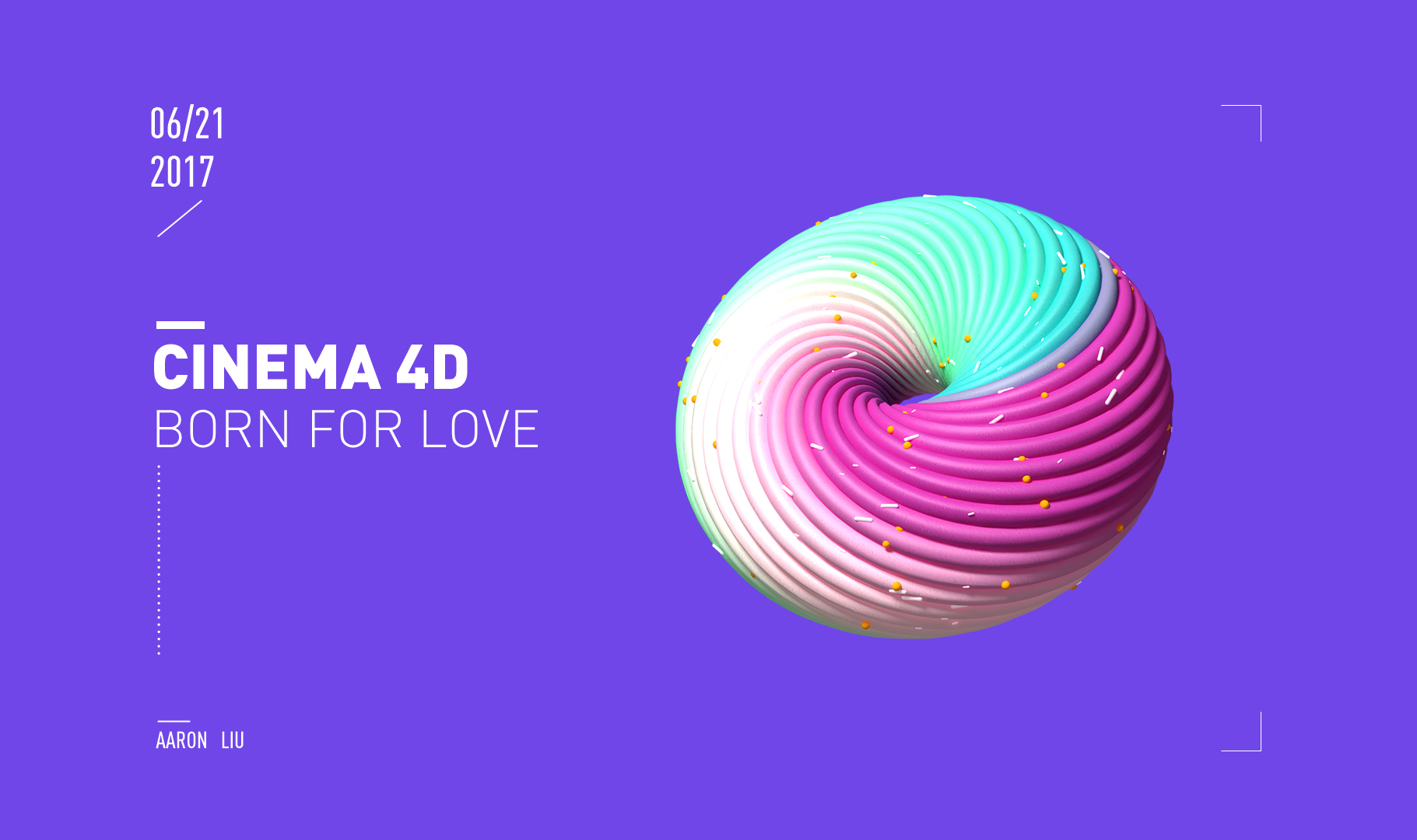 甜甜圈，自己学习练习 - C4D之家 - 甜甜圈2.jpg