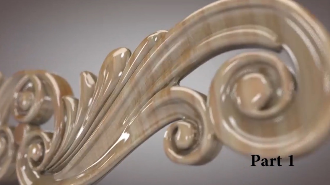 C4D欧式雕花造型建模视频教程 Cinema 4D Tutorial - Classic Ornament