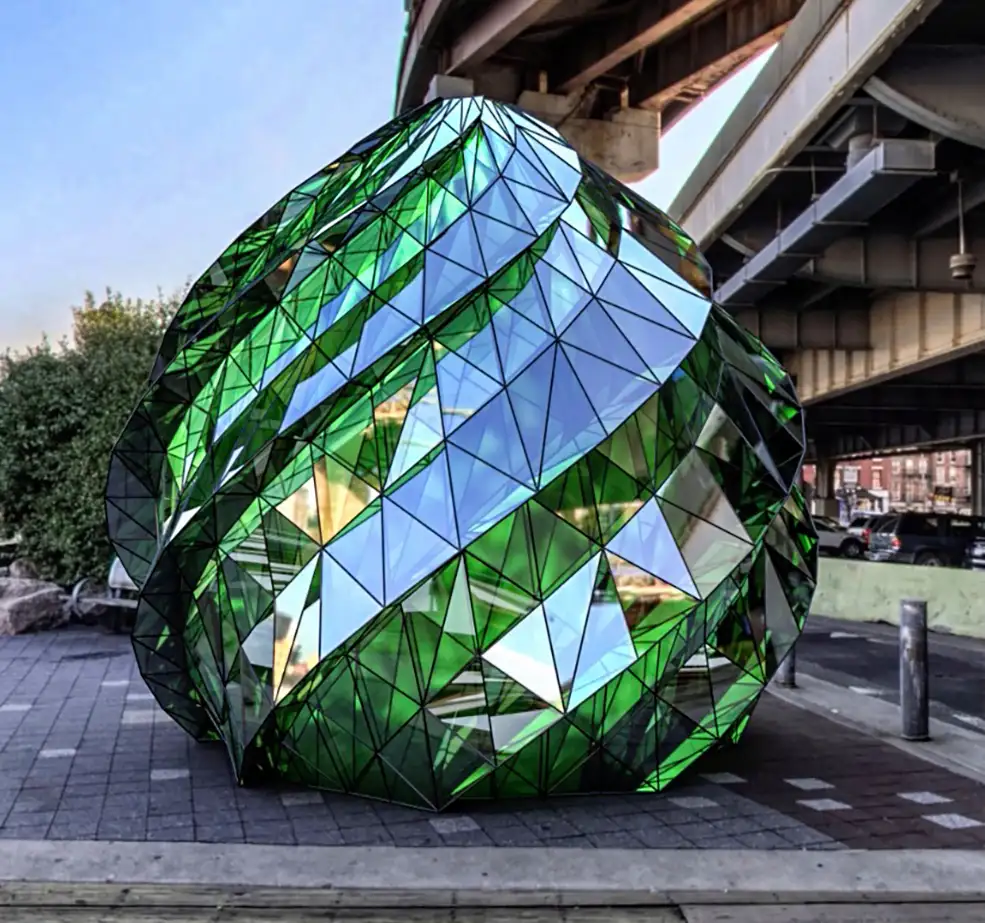 C4D制作一个螺旋异形玻璃建筑造型（含工程文件） The Dome Cinema 4D Tutorial