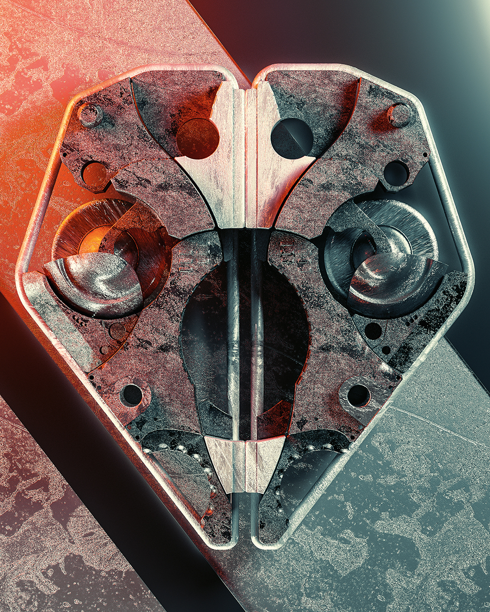 C4D实用工程第426季：生锈的金属部件C4D工程文件 c4d project[Octane]