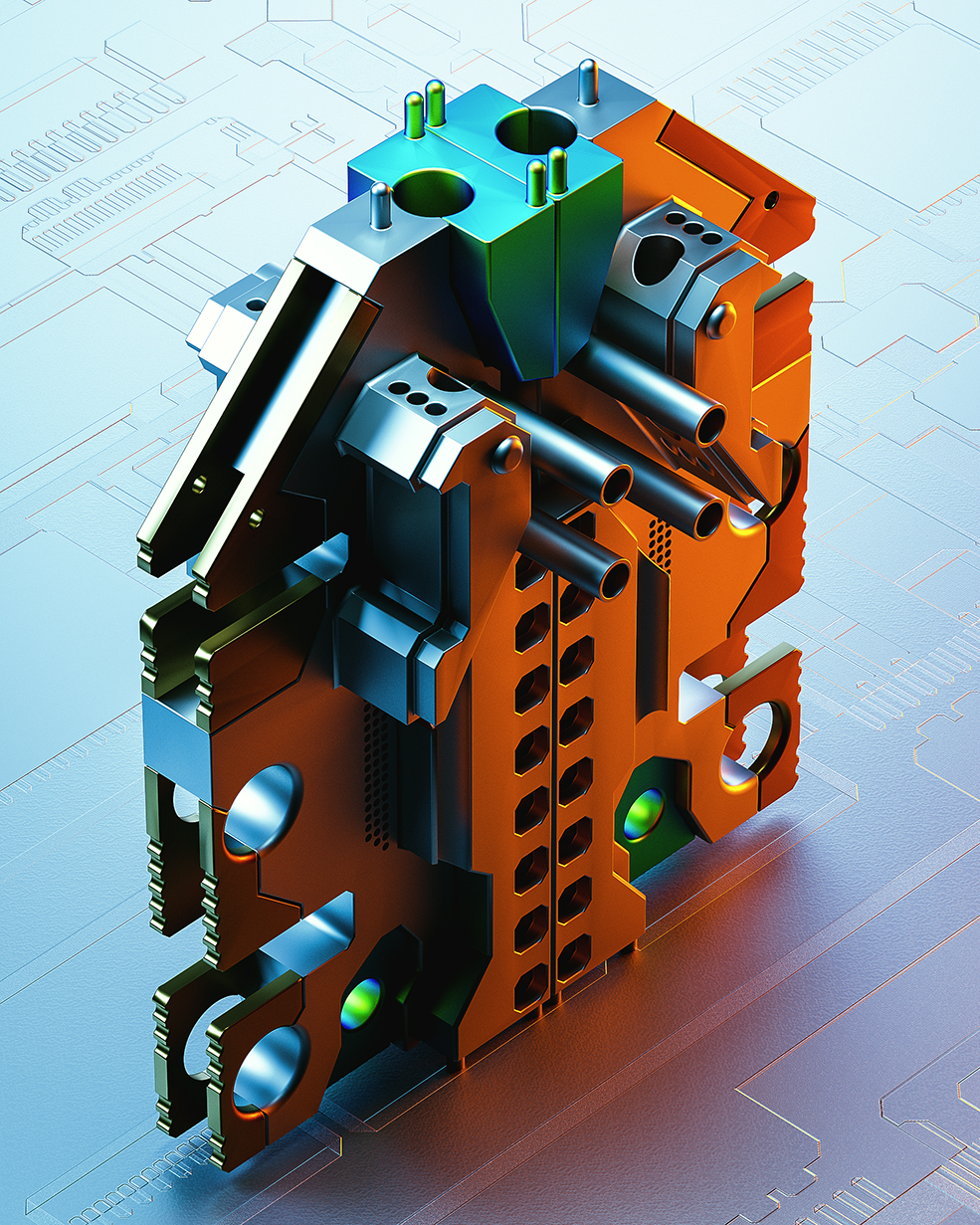C4D实用工程第428季：科幻金属机械部件C4D工程文件 c4d project[Cinema4D - Octane] - C4D之家 - M03.jpg