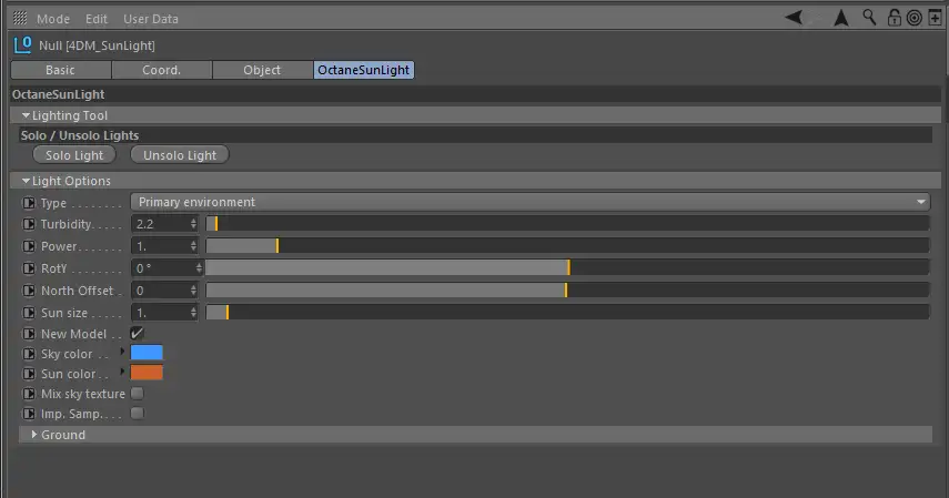 C4D OCTANE渲染器灯光预设 CINEMA 4D OCTANE LIGHT Simple Octane Lightkit - C4D之家 - SunLight.png