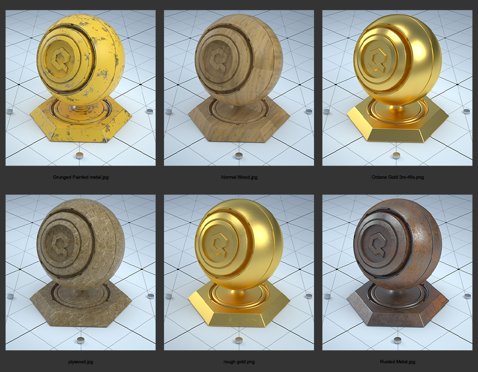 22个C4D Octane渲染器材质合集 Octane Materials - C4D之家 - 未命名-3.jpg