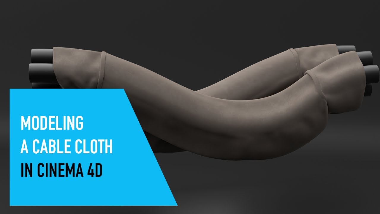 C4D电线布建模视频教程 Modeling Cable Cloth in Cinema 4D