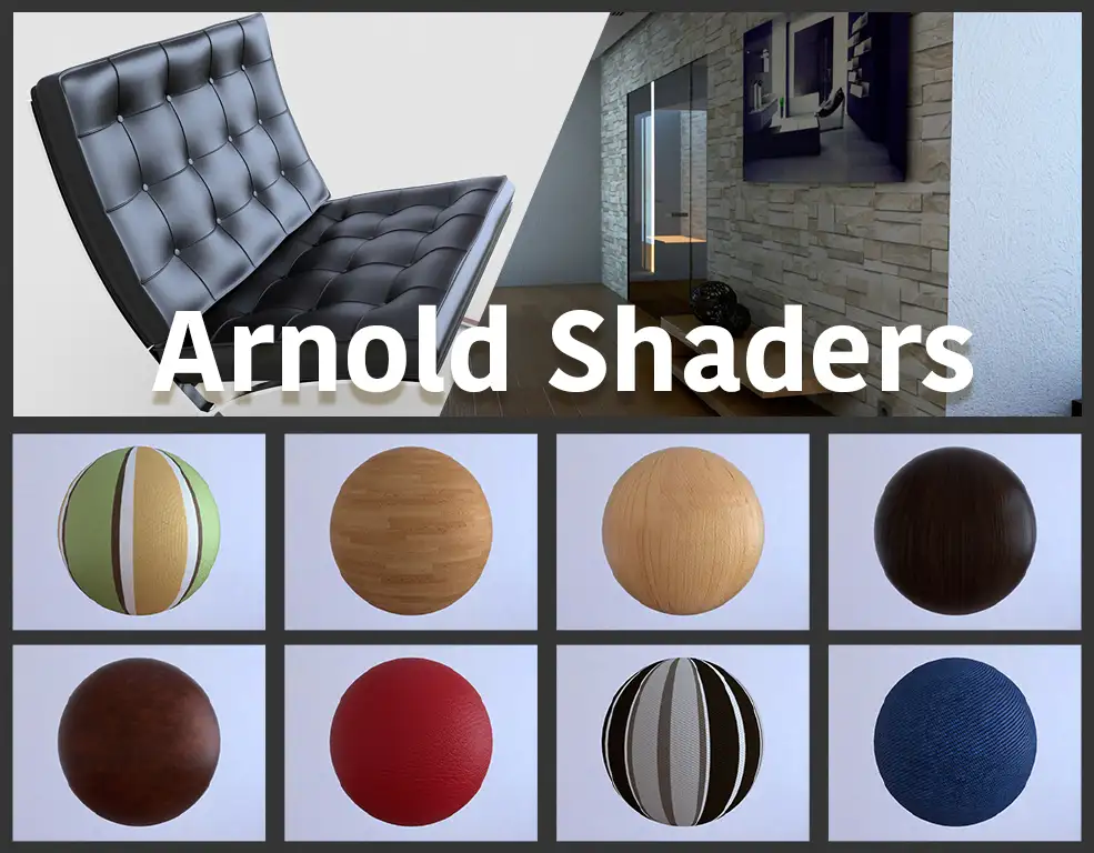 60个C4D阿诺德材质包合集 C4DToA Arnold Shaders Pack v.1 - C4D之家 - 未命名.jpg