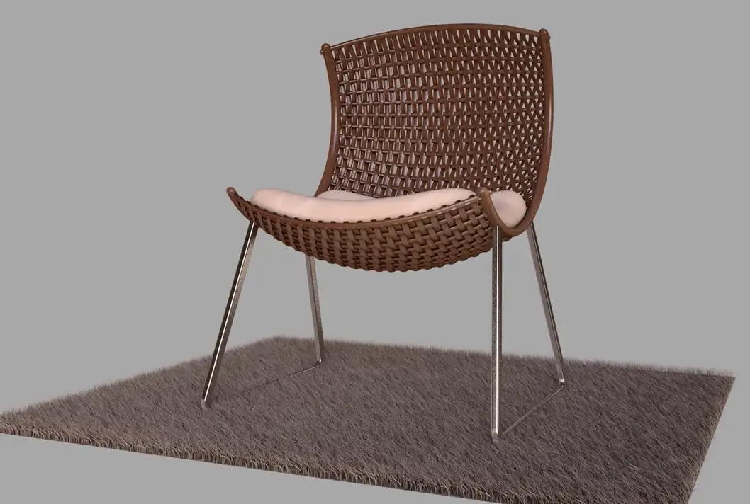 C4D柳条椅建模视频教程 Cinema 4d Tutorial Modelling Wicker Chair