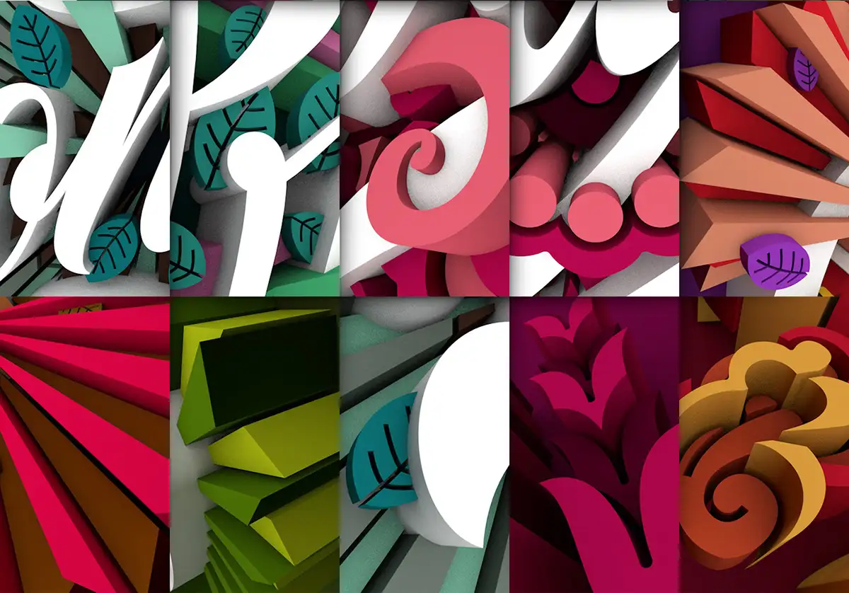 C4D花体文字创意设计 Halagos 3D - C4D之家 - 65443f18056199.56e1fc6a7e4be.jpg