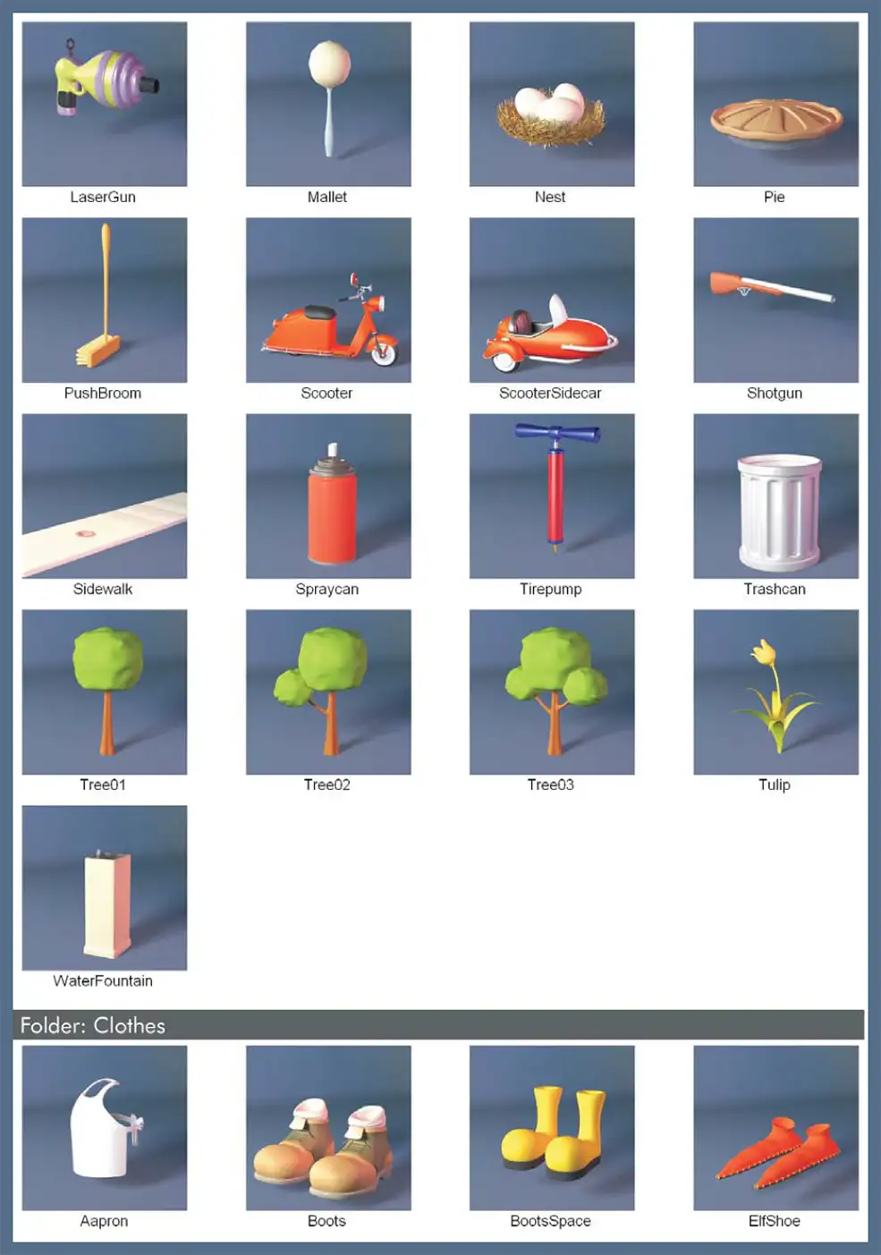 100个卡通滑稽物品3D模型合集 DOSCH 3D: Comic Objects - C4D之家 - D3D-COOB_pdf-2.jpg