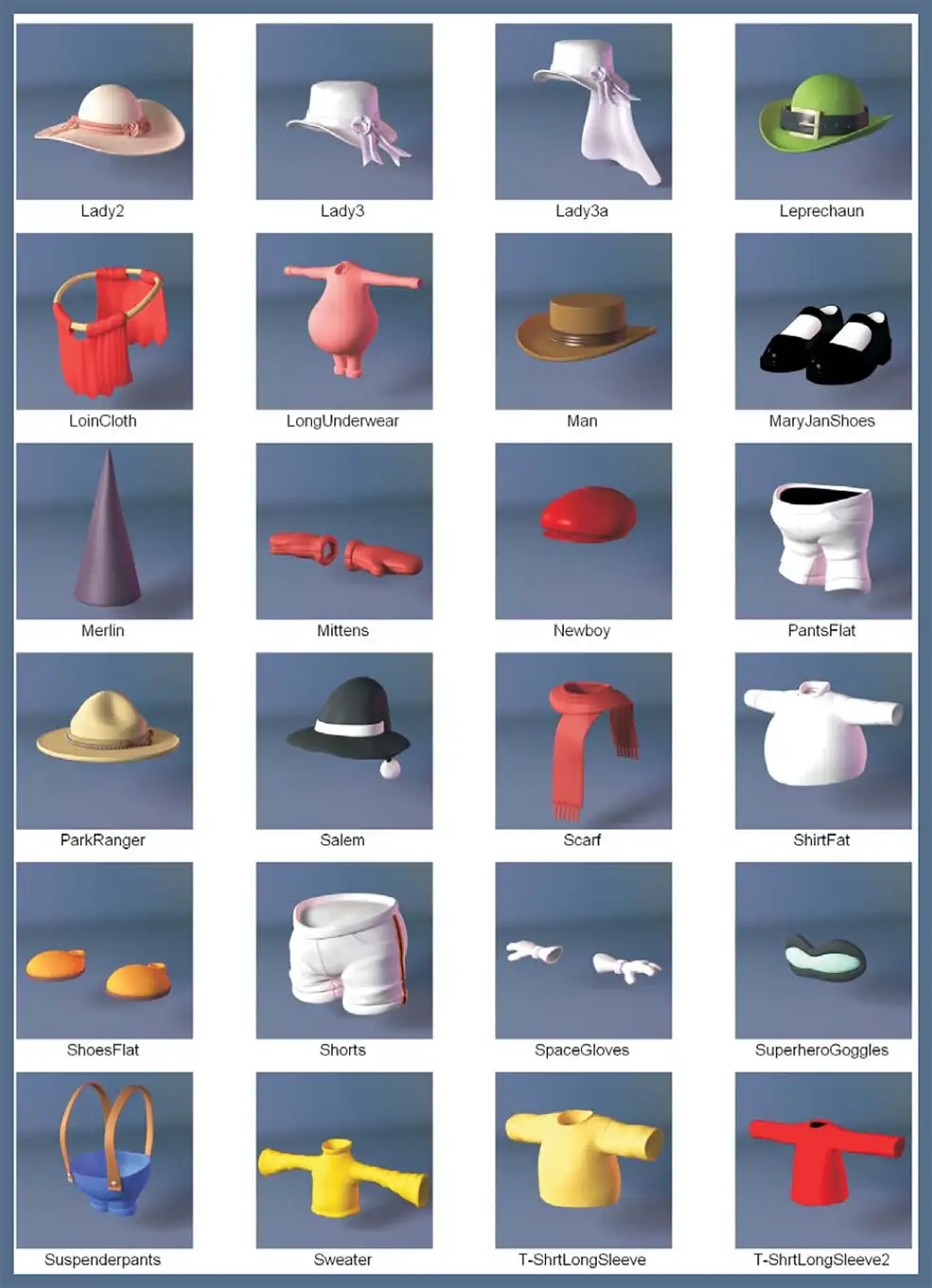 100个卡通滑稽物品3D模型合集 DOSCH 3D: Comic Objects - C4D之家 - D3D-COOB_pdf-4.jpg