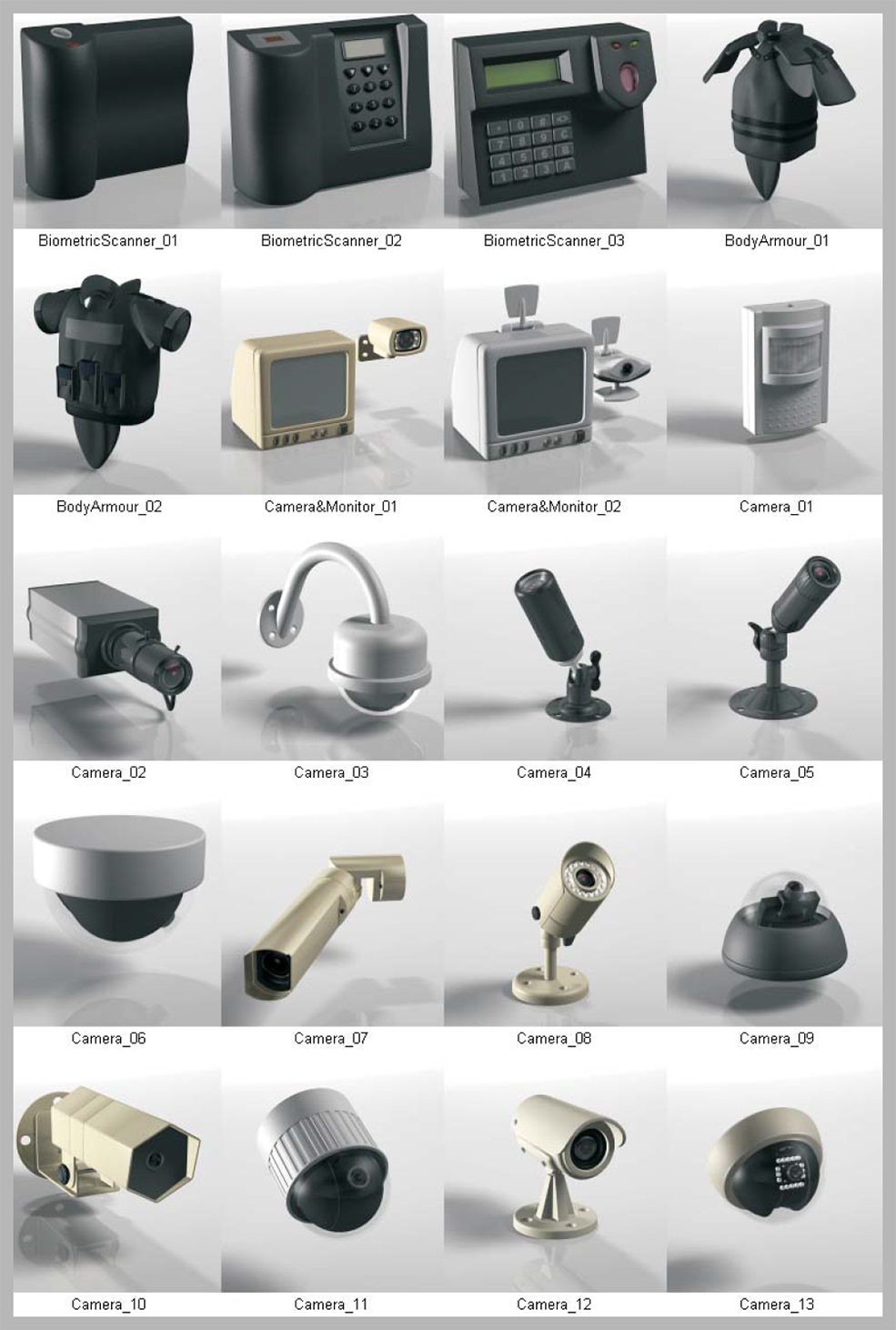100个安全设备3D模型合集 DOSCH 3D: Security - C4D之家 - D3D-SE_pdf-1.jpg