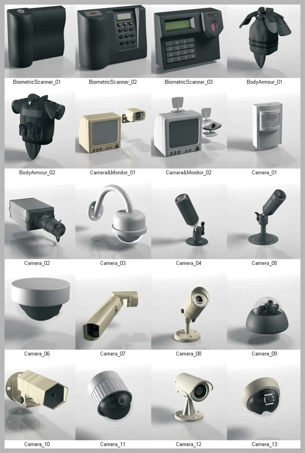100个安全设备3D模型合集 DOSCH 3D: Security - C4D之家 - D3D-SE_pdf-1.jpg