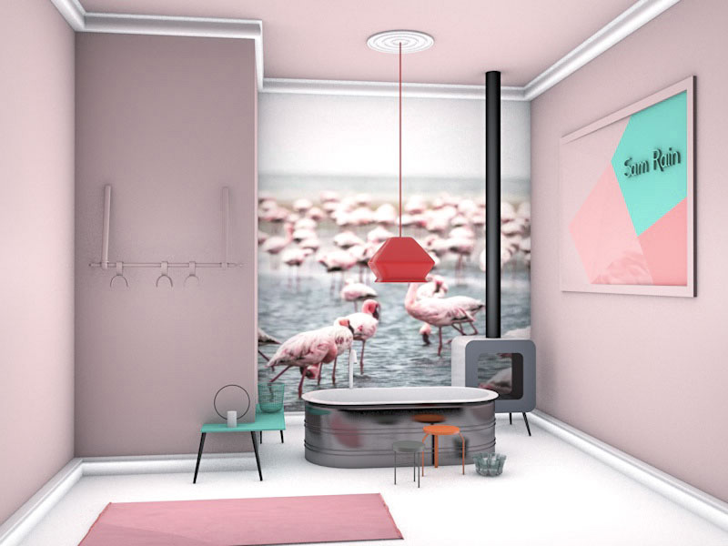 北欧风情-家居 - C4D之家 - 浴室