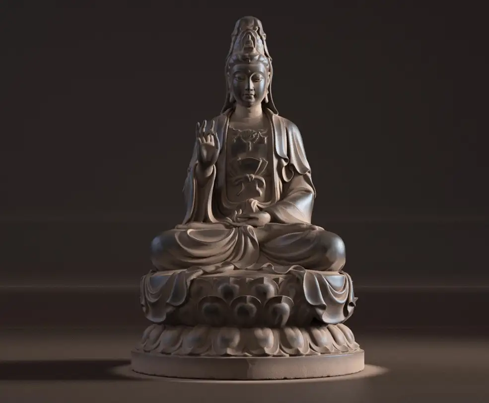 C4D使用Octane渲染器模拟渲染真实的铸铁观音佛像污垢视频教程 - C4D之家 - 155832b7k2p7i5pg2i2b22.jpg