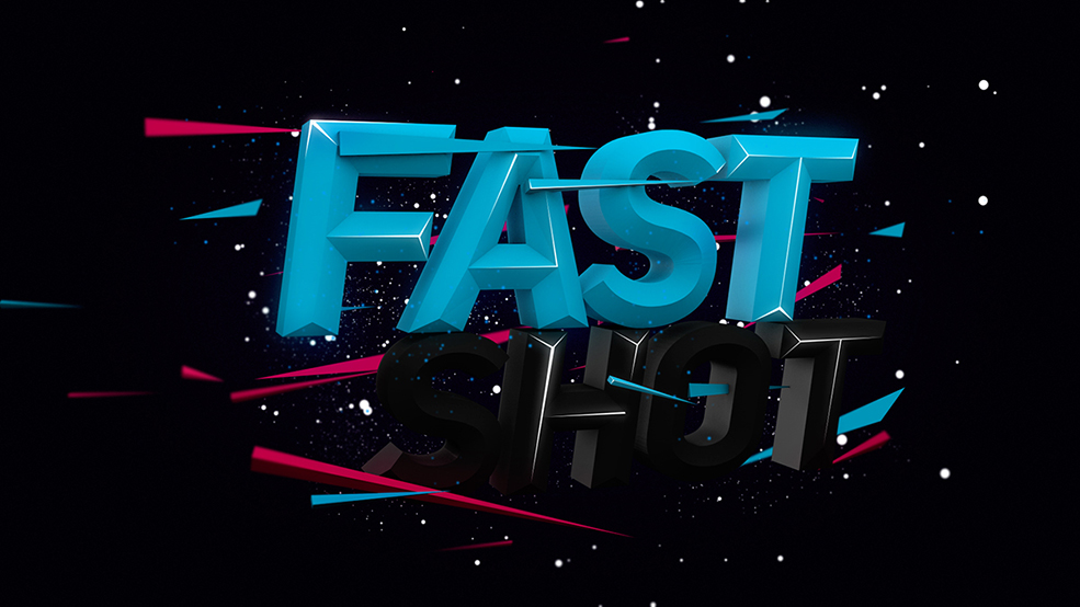 C4D立体文字海报设计工程 Fast Shot