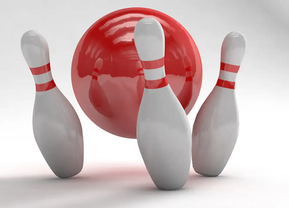 保龄球C4D模型 bowling 3d model - C4D之家 - Front-Hit.jpg