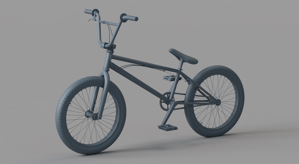 越野自行车 BMX小轮车C4D模型 BMX Model
