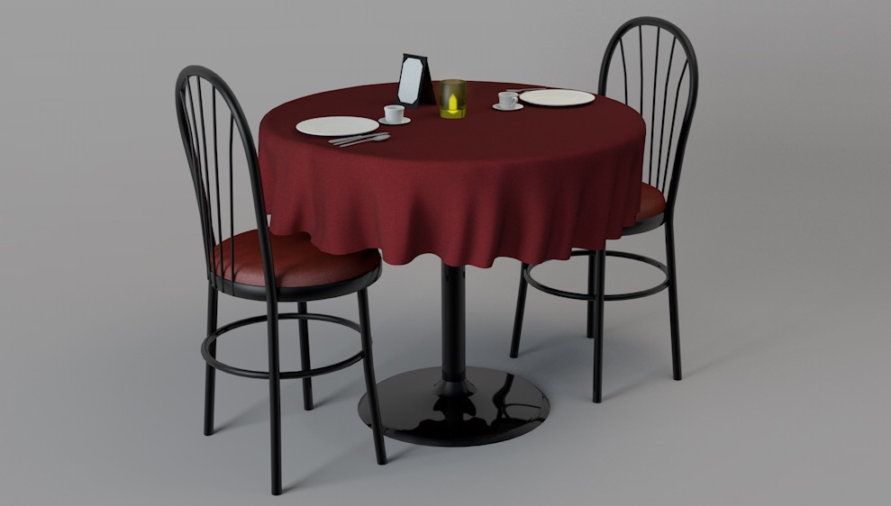餐厅餐桌 双人桌C4D模型 Fancy Restaurant Table C4D Model - C4D之家 - cinema4d_ 2017-08-11 10.17.44.jpg