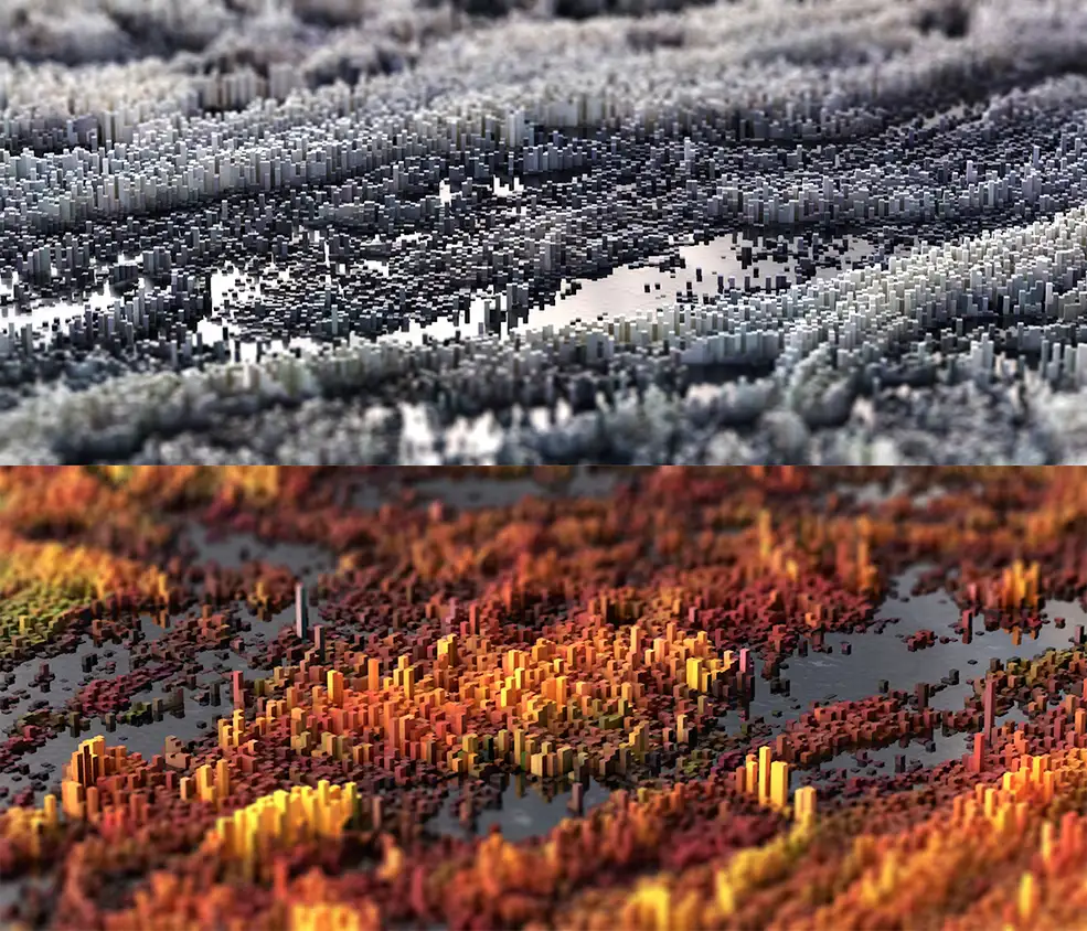 C4D像素世界场景工程文件 Cinema 4d Scene