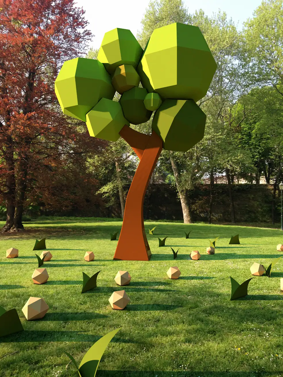 C4D低面树 Lunatics c4d project - C4D之家 - [4-14-14]-Lunatics-On-The-Grass.jpg