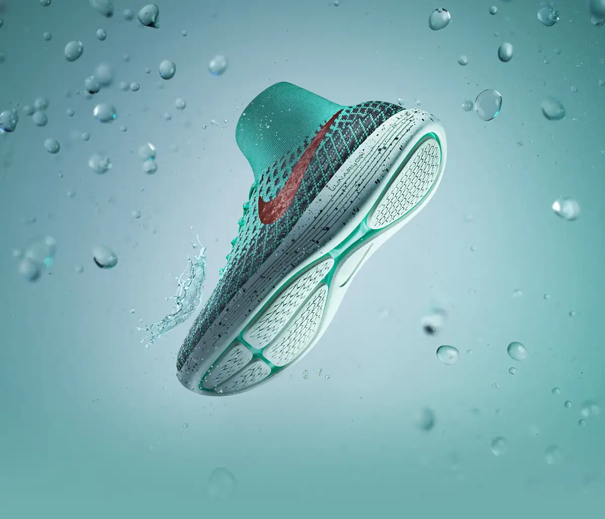 C4D配合Houdini和Nuke制作的耐克运动鞋广告 Nike LunarEpic Flyknit Shield