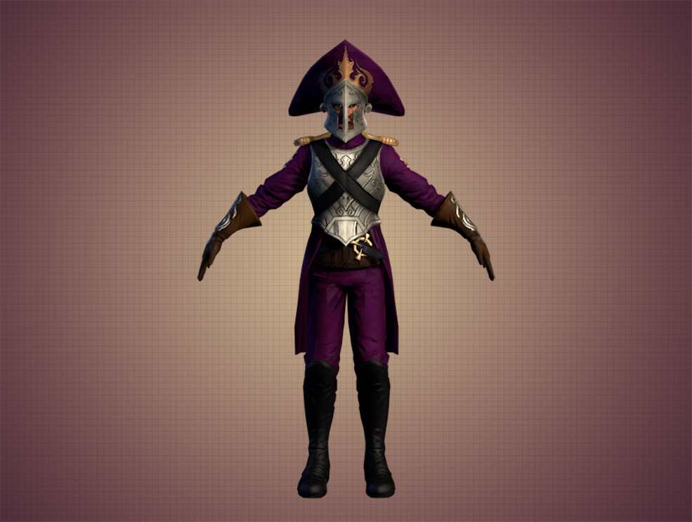 全身武装的卫兵C4D模型 Fable 3 Logans Guards Model - C4D之家 - 1.jpg
