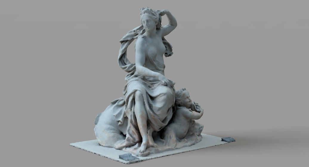 卢浮宫海神雕塑C4D模型 amphitrite ii louvre museum